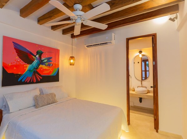 Comfort Room, Private Pool, Mountainside | Down comforters, desk, free WiFi