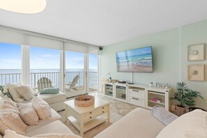 Maison, 1 très grand lit (z-Smyrna Beach Club 609A) | Coin séjour