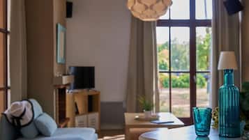 Télévision, cheminée