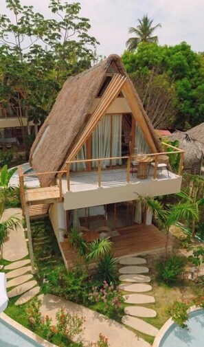 Double Room, Pool View | Terrace/patio