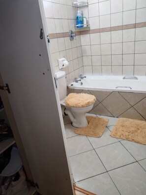 Hårføner, håndklær, såpe og toalettpapir