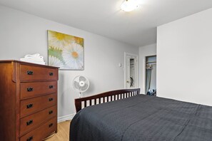 2 bedrooms, iron/ironing board, travel crib, free WiFi