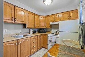 Fridge, microwave, oven, stovetop - Modern Manor Studio WiFi Parking (St. John's)