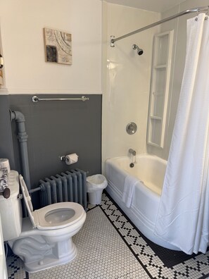 Hair dryer, towels