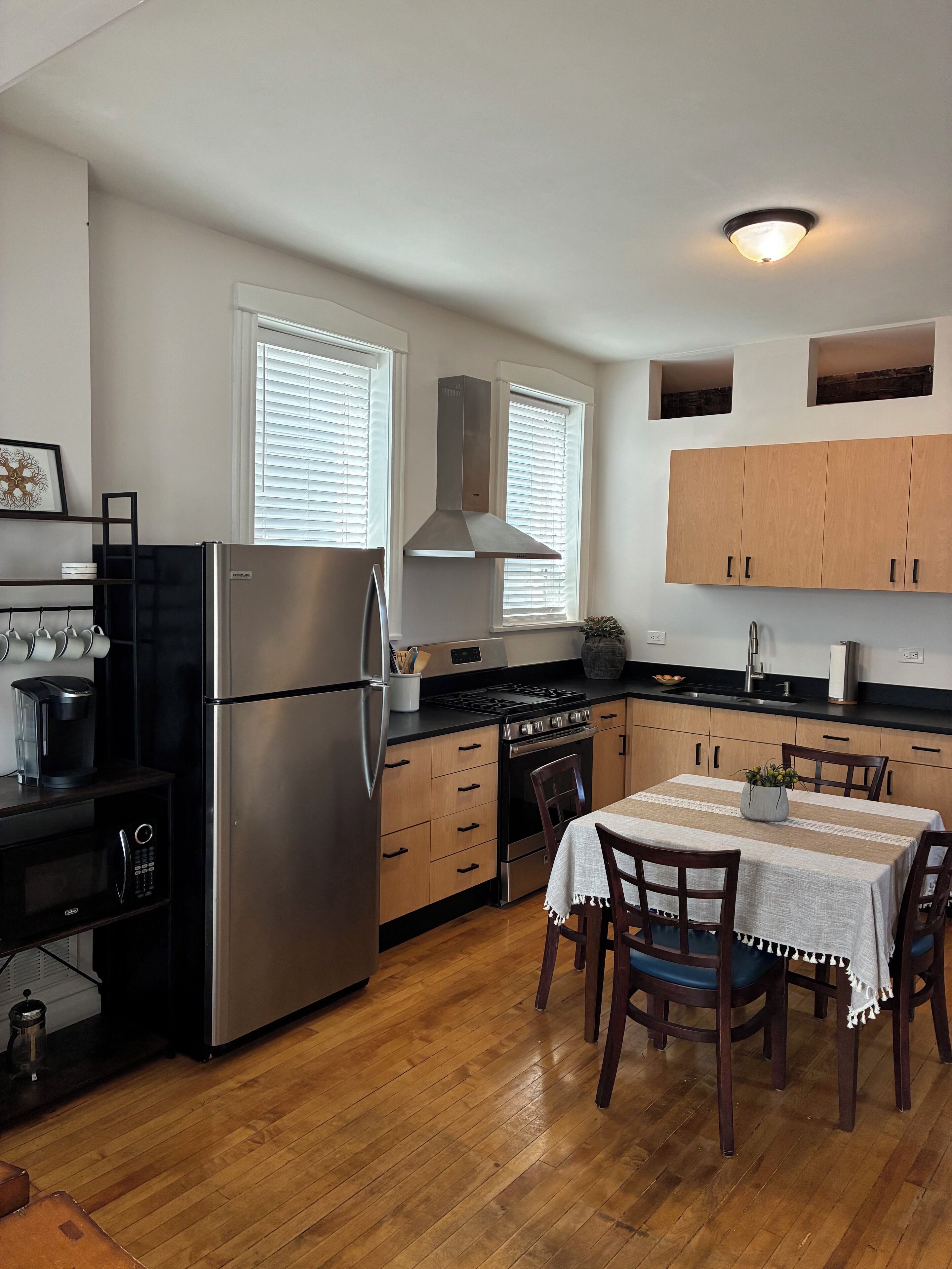 Microwave, oven, stovetop