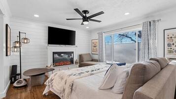 Desk, iron/ironing board, travel crib, WiFi