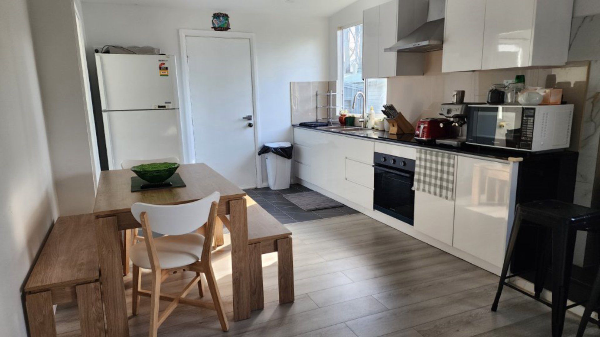 Microwave, oven, stovetop, toaster