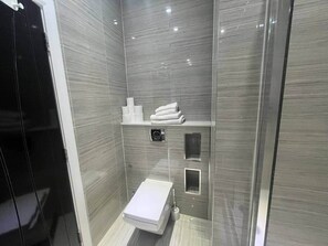 Hair dryer, towels