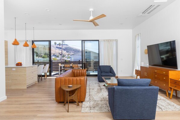 Living area - Modern Coastal Retreat with Views – Furnished 2BR 2BA - 30+ Day Rental (Morro Bay)