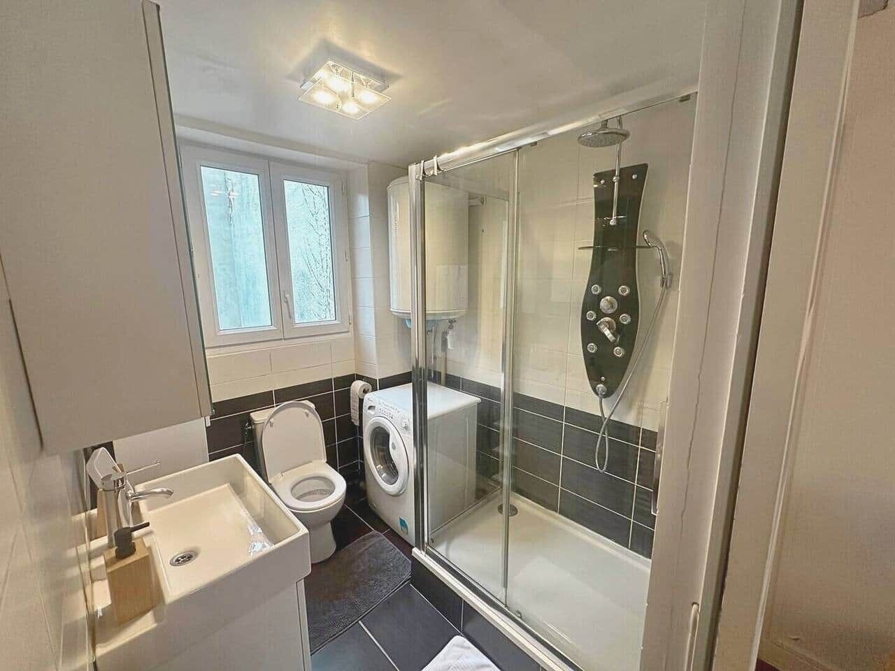 Een douche, een haardroger