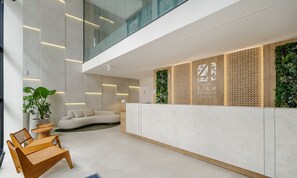 Lobby - Apartments in a Building With a Pool, 180m From the Beach in Bombinhas - Sfrs (Bombinhas)