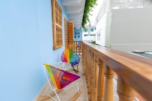 Balcony - Blue House Castillo View Private Jacuzzi (Cartagena)
