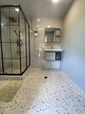 Towels, soap, toilet paper
