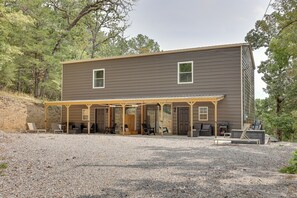 Exterior - Walk to Lake Ouachita: Peaceful Duplex w/ Patio! (Jessieville)