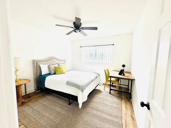 2 bedrooms, iron/ironing board, WiFi, bed sheets