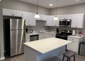 Microwave, oven, stovetop, dishwasher