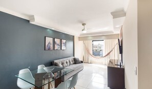 Basic Apartment | Living area - 1-bedroom Apt 100 m From Jatiuca Beach Ber0202 (Maceió)
