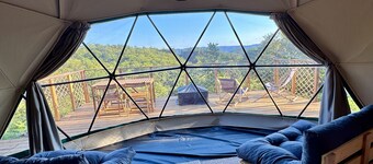 Bambou Dome - Cosy dome with panoramic mountain views, surrounded by beautiful nature
