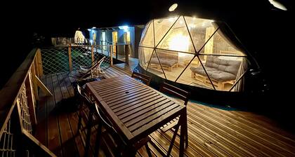 Bambou Dome - Cosy dome with panoramic mountain views, surrounded by beautiful nature