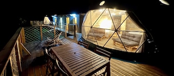 Bambou Dome - Cosy dome with panoramic mountain views, surrounded by beautiful nature