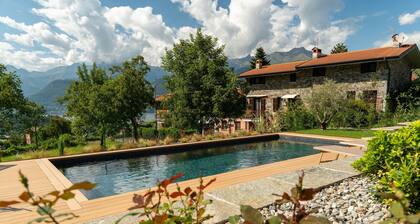 Villa with private heated pool, Lake Como Colico, 4 bedrooms, 4 bathrooms