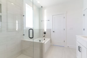Shower, hair dryer, towels, soap - Corporate Housing • Fully Furnished • Daybreak • Gourmet Kitchen •Pets Always OK (South Jordan)