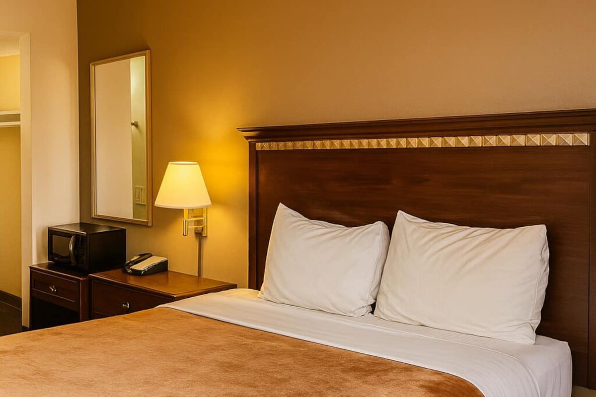 Room, 1 Queen Bed, Non Smoking | Iron/ironing board, free WiFi, bed sheets