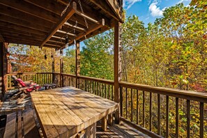 屋外ダイニングエリア