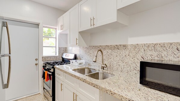 Microwave, oven, stovetop