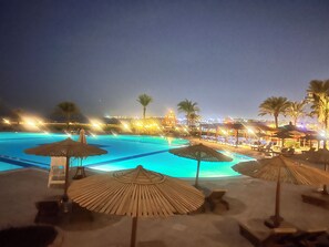 Outdoor pool, a heated pool - Domina Coral Bay 1 or 2 rooms sea view terrace  (South Sinai Governorate)