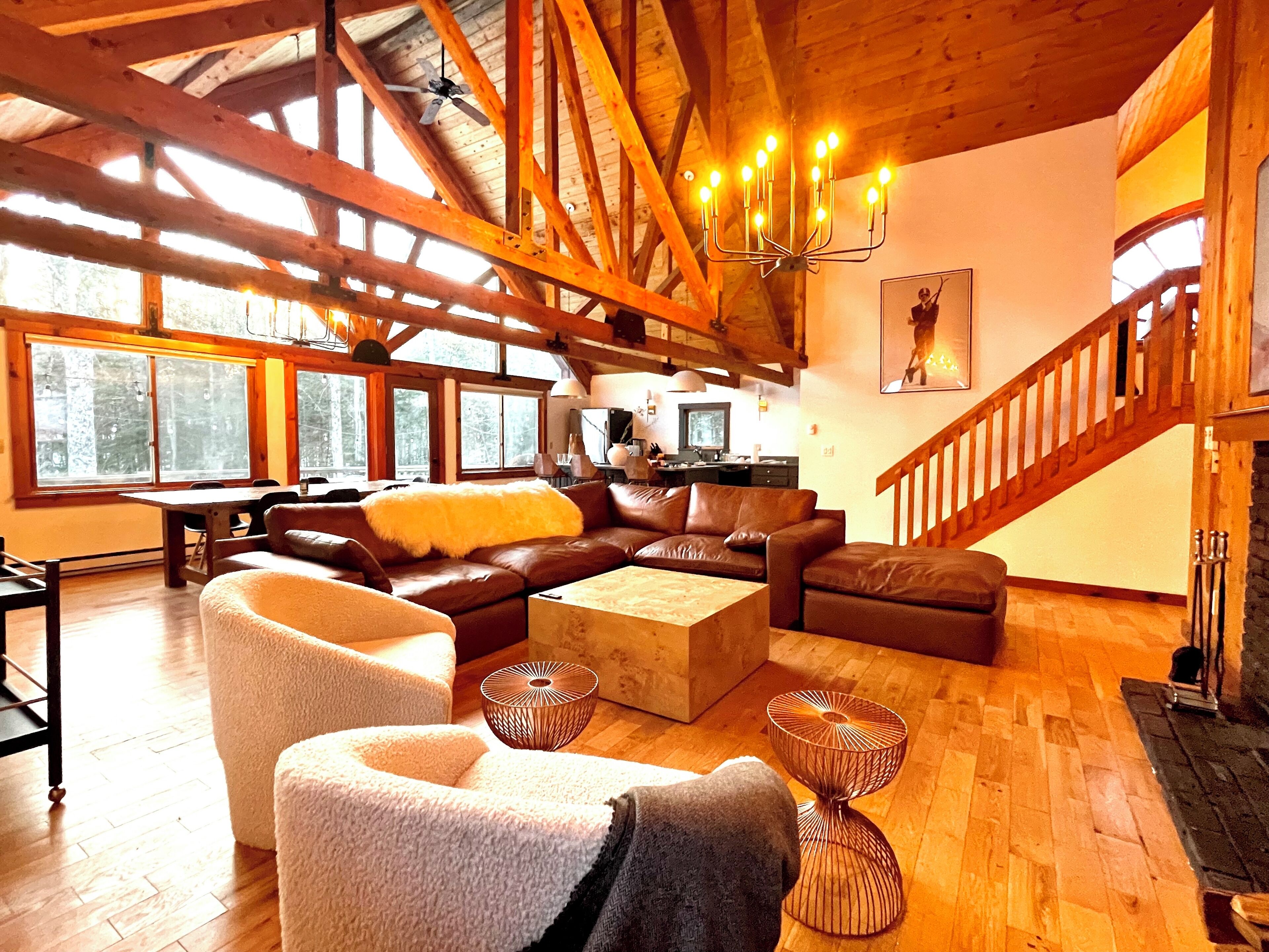 Smart TV, DVD player, books, music library