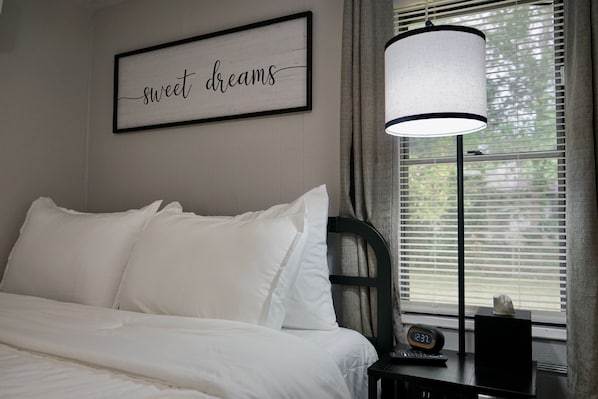 Desk, iron/ironing board, free WiFi, bed sheets