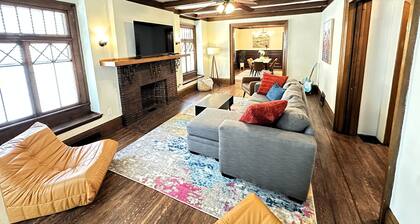 Spacious Allentown Retreat, Porch + Walkable Location, King Bed + Sauna