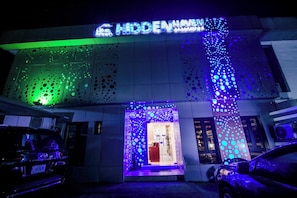 Front of property – evening/night