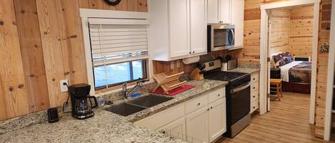 Microwave, oven, stovetop, dishwasher