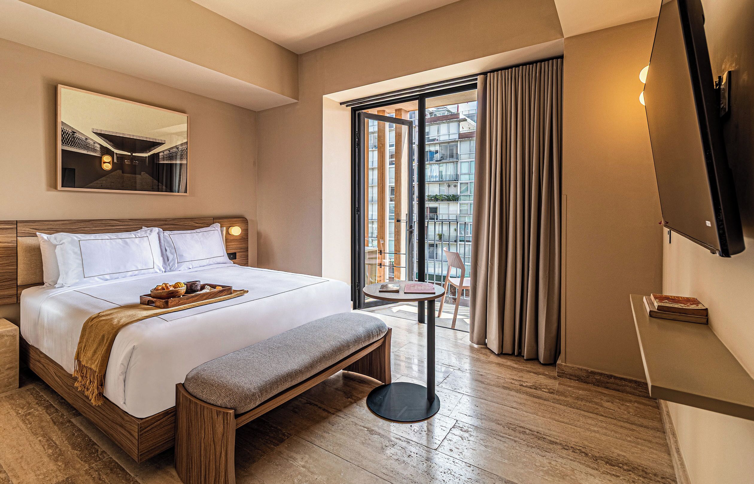 Premium Studio, Balcony | Premium bedding, down comforters, in-room safe, soundproofing