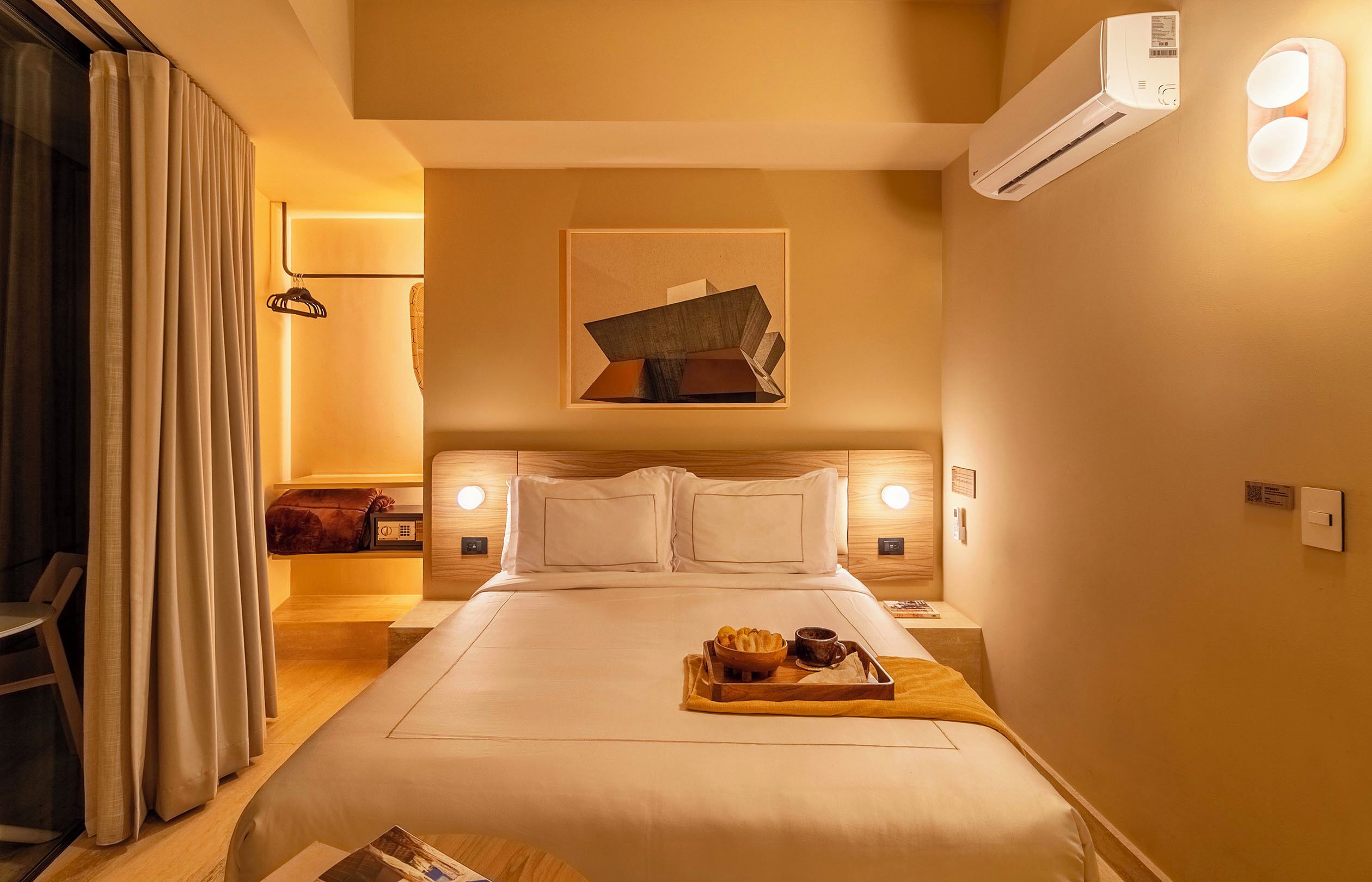 Executive-Studio, Balkon | Hochwertige Bettwaren, Daunenbettdecken, Zimmersafe