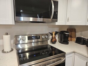 Microwave, oven, stovetop
