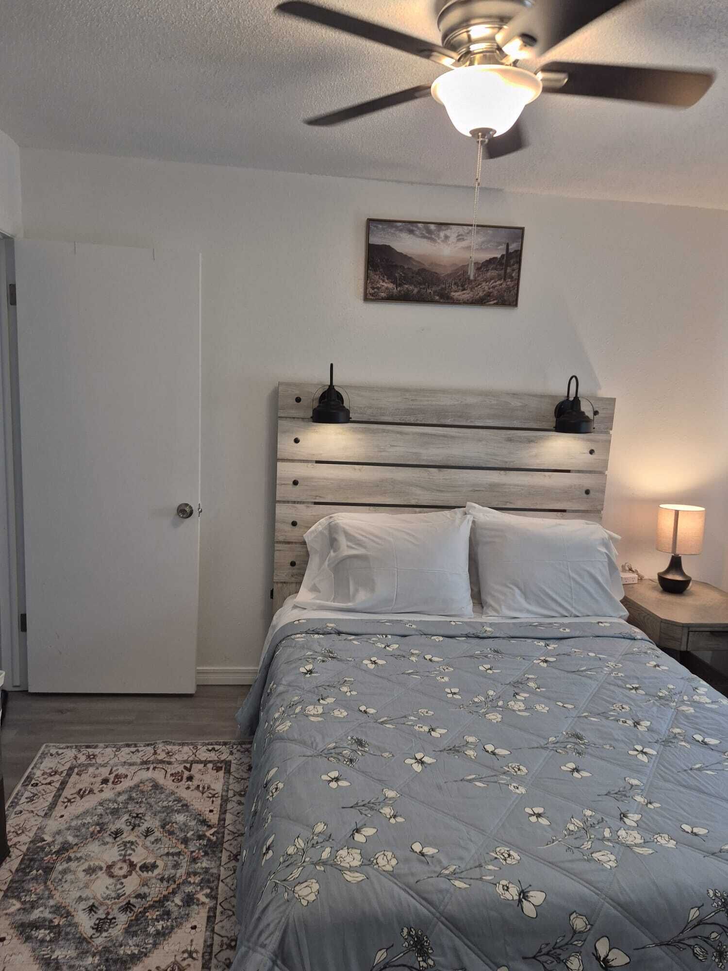 2 bedrooms, iron/ironing board, free WiFi, bed sheets