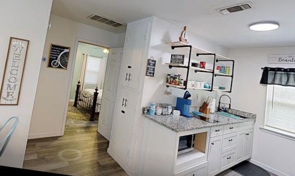 Microwave, oven, stovetop