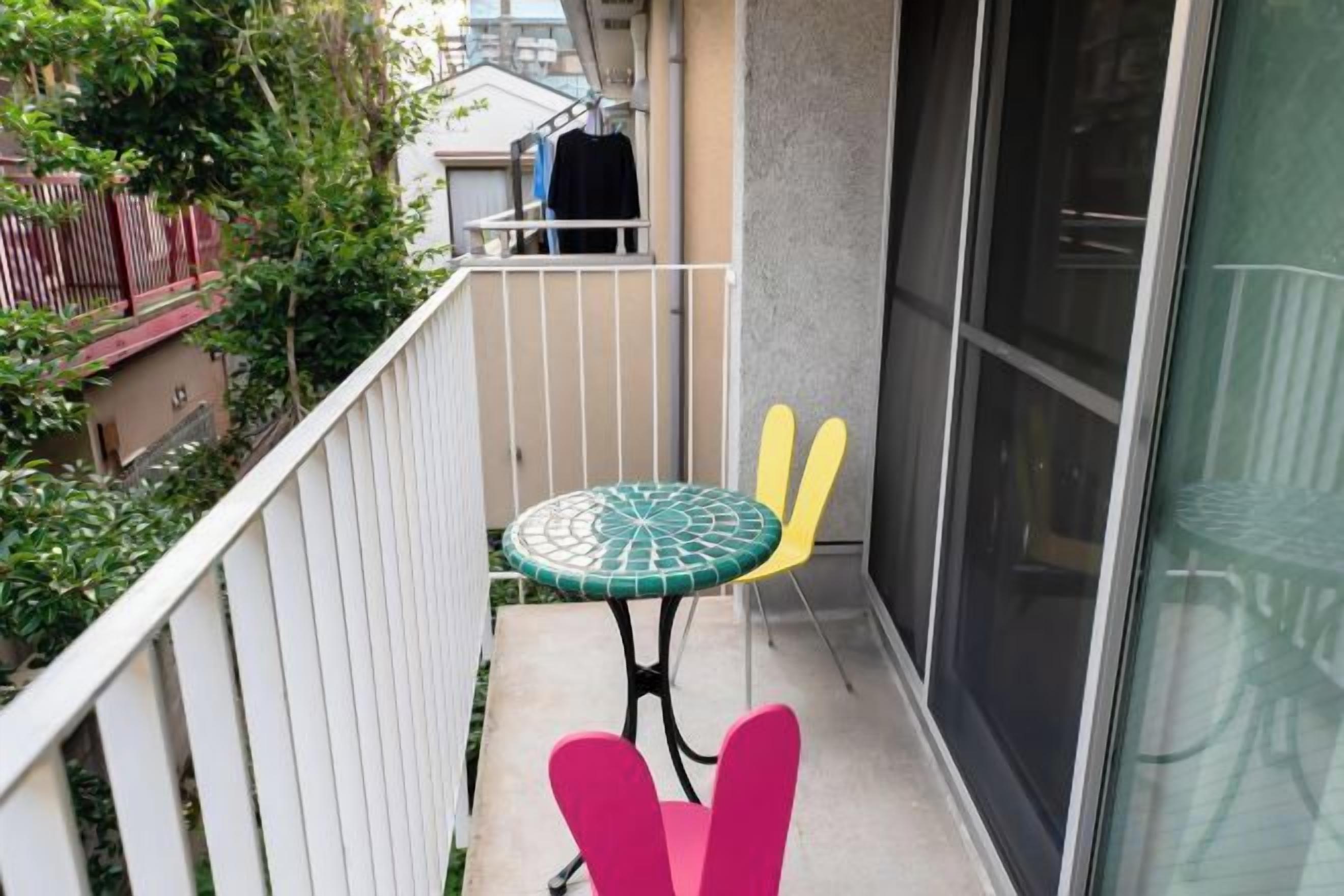 屋外ダイニングエリア