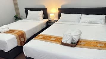 Down comforters, blackout drapes, bed sheets