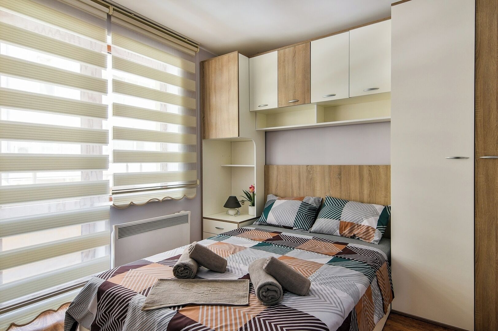 2 bedrooms, iron/ironing board, travel crib, WiFi