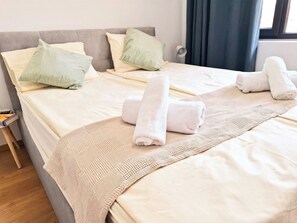 2 chambres, fer et planche à repasser, Wi-Fi, literie fournie