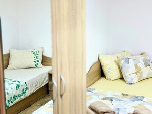 2 chambres, fer et planche Ă repasser, Wi-Fi, draps fournis