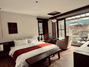 Standard Double Room, Balcony, Hill View