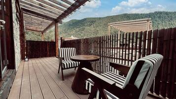 Family Twin Room, Balcony, Hill View | View from room