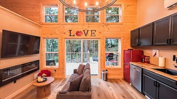 TV connectée, cheminée