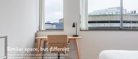 1 غرفة نوم ومكواة/لوح كي وواي فاي وملاءات أسرّة