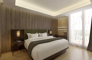 In-room safe, laptop workspace, iron/ironing board, free WiFi